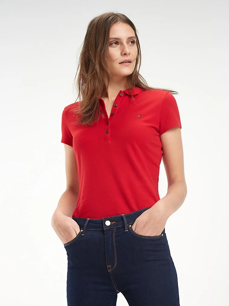 red tommy hilfiger shirt womens