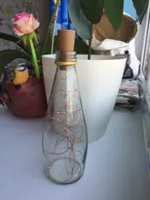 Bottle-Stopper Garland Led-String-Lights Glass-Craft Holiday-Decoration Copper-Wire Fairy