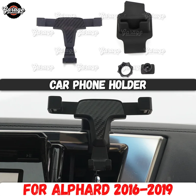 Автомобильный держатель для телефона для Toyota Alphard-, алюминиевый сплав, 1 комплект, украшение автомобиля, аксессуары для интерьера телефона