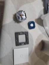 Livolo-Panel de cristal blanco perla para interruptor, Panel de cristal estándar europeo, solo Panel de cristal, 1 unidad