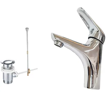 

Bathroom mixer sink ESY_52970 waste drain filter fixed double hole