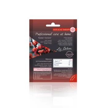

Professional care at home mask soothing D/skin with acne + cream-peeling (7g + 5g) LIV DELANO