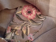 Embroidered Sweater Round-Collar LANMREM Korean Winter Fashion Women Loose Full-Sleeve