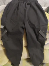 Pantalones Cargo para hombre, cintas negras, ropa informal de algodón, Hip-Hop, con bolsillos, estilo Harajuku