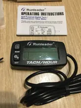 Inductive Tachometer Gauge Lawn-Mower Motorcycle RPM Enginebacklit Alert for ATV HM032B