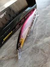 Ravenclraft-señuelo de Pesca wobblers 113SF 12,2g, pececillo flotante lento, Jerkbait, labio poligonal, gancho triple para trucha de lubina