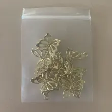 Dijes de mariposa de 14x19mm, 10 Uds., insectos para fabricación de joyas, pendientes, colgante, collar y pulsera, dijes