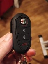 DWCX-funda de silicona con 3 botones para llave, carcasa para mando a distancia, compatible con Alfa Romeo 4C, Mito Giulietta 159 GTO GTA