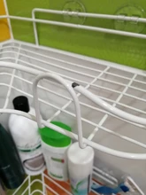Organizer Rack Shelves Wall-Storage Showers Stainless-Steel Metal Kitchen Fitted Punch-Free-Firm