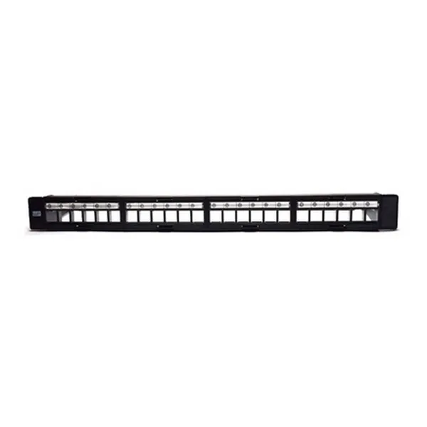 24-портовый UTP категории 5e/6/6e патч Панель WP WPC-PAN-BUP24 черный