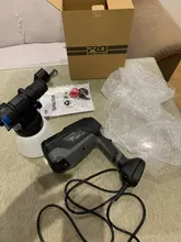 PROSTORMER-pistola de pulverización de pintura, pulverizador eléctrico de 600W, 4 tamaños de boquilla, HVLP, Control de flujo de 1000ml, aerógrafo de fácil pulverización para el hogar