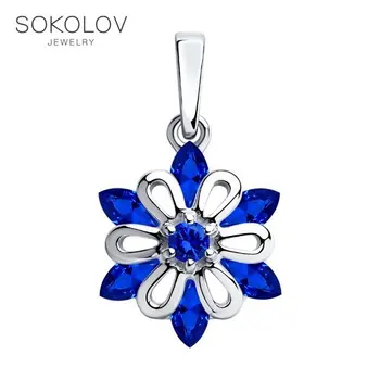 

SOKOLOV suspension of silver with fianitami fashion jewelry 925 women's/men's, male/female, women's male, pendants for neck women
