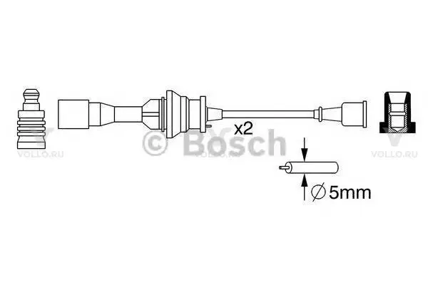 0986357266 bosch комплект в.в. проводов