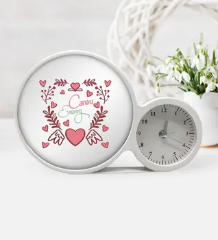 

Personalized Valentine's Day Clocks Magic LED Mirror Frame-35