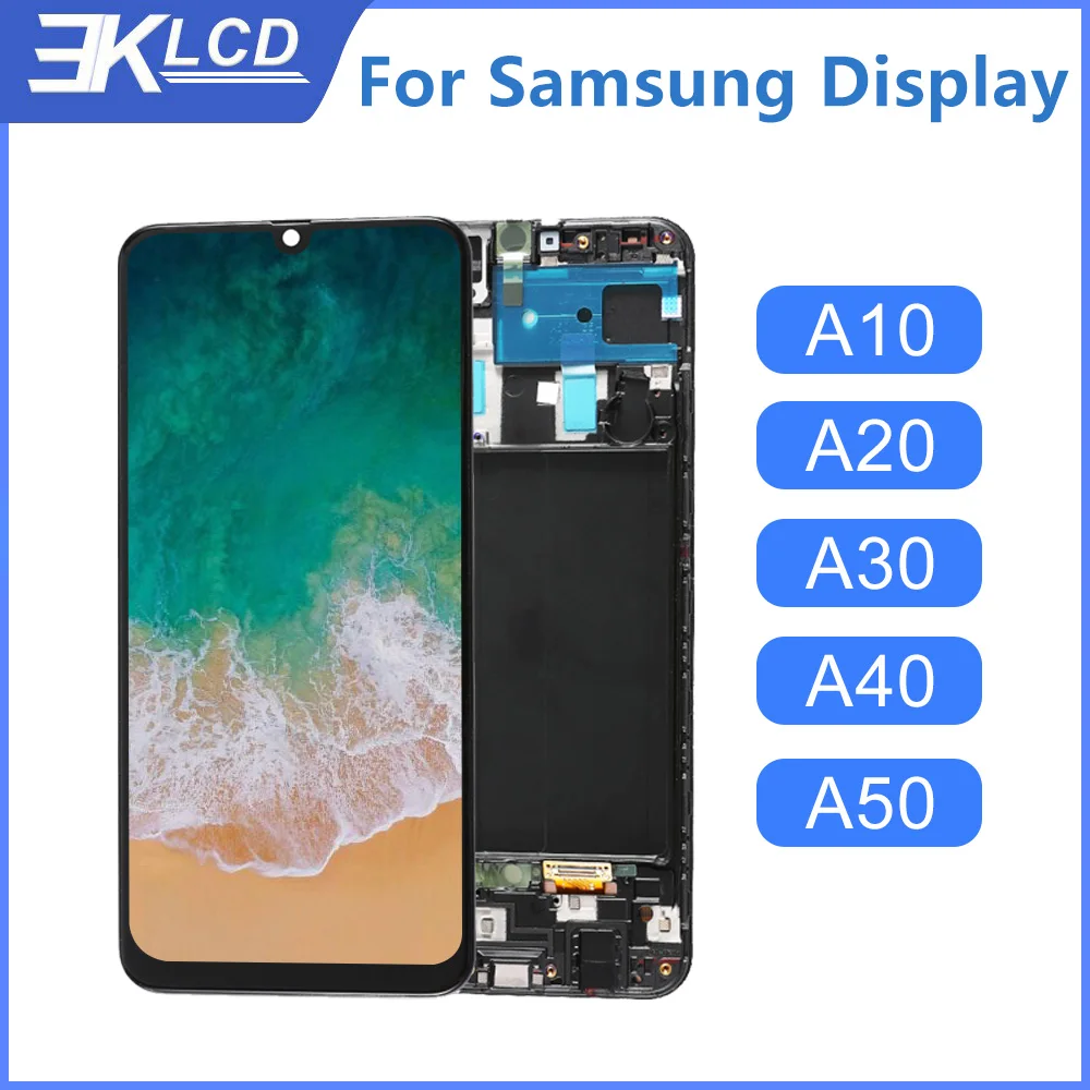 Лучший OEM для Samsung Galaxy A10 A20 A30 A40 A50 ЖК-дисплей с сенсорным экраном OLED дигитайзер в