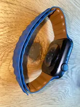 Correa de enlace de cuero para Apple watch, banda de 44mm, 40mm, 38mm, 42mm, pulsera de bucle magnético original, iWatch seires 3, 5, 4, 6 SE