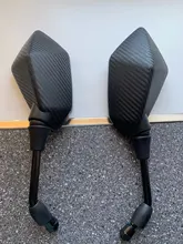 Scooter Rearview-Mirrors Carbon-Fiber Electrombile Lmodri E-Bike 10mm 8mm Convex Back-Side