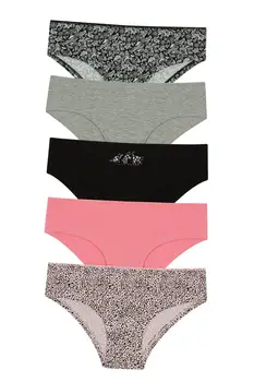 

MULTI COLOUR SWEET DREAMS 5IN1 HIPSTER- PANTIES STRING- 5 PIECES PACK