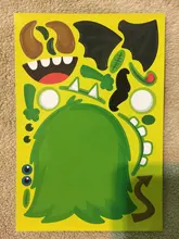 Pegatinas de rompecabezas para niños, juegos de rompecabezas de princesa de cara a cara, dinosaurio de ensamblaje, juguete educativo de entrenamiento de reconocimiento