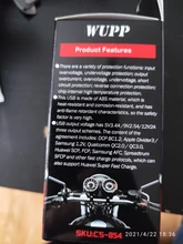 WUPP-cargador montado en el vehículo para motocicleta, adaptador USB resistente al agua, 12V, teléfono de carga rápida Dual, interruptor de voltímetro 3,0, accesorio para Moto