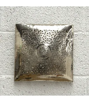 

Ceiling or Wall Arab Ceiling - Nickel Plated Brass - Aqhawan Model