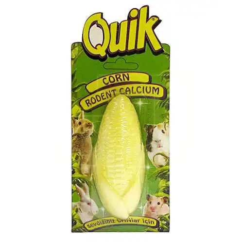 Quik Rágcsáló Kalciumblokk Nyúl Hörcsög Tengerimalac Kukorica Alakja Extra 1 -Vitamin Pc -Vel - Image 2