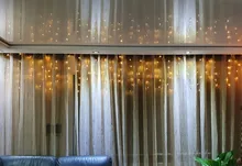 String-Light Led Curtain Christmas Garland Icicle 100leds Stage Garden Outdoor 220V Drop
