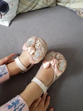 Zapatos de cuero con lazo de diamantes de imitación para niñas, zapatillas de baile de fiesta, zapatos planos de rendimiento para bebés y estudiantes, D785
