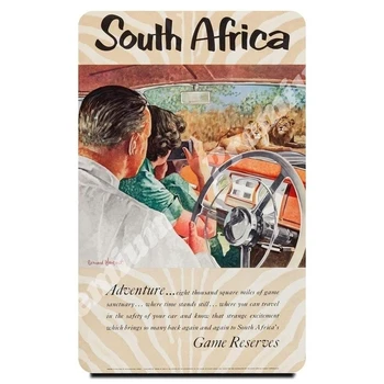 

South Africa souvenir magnet vintage tourist poster