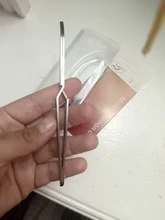 1pc pinzas de uñas artísticas de acero inoxidable acción cruzada pinzas multifuncional en forma de Clip de manicura curva alicate para uñas herramientas