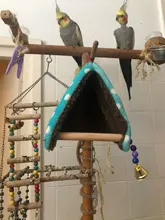 Warm Bird Nest Bed Hammock House Perch for Parrot Parakeet Finch Canary Cage Toy