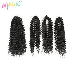 Magic Passion Twist Crochet Hair Extension Afro Kinky Curly Hair Ombre Color Bundles 3 PCS Water Wave Braiding Hair Synthetic