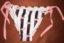 Bandeau Swimsuit Bikini-Set Lace Push-Up Ruffle High-Cut Women Female Striped F72 Bra-Cup