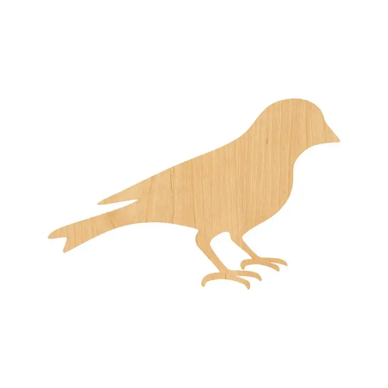 Goldfinch Laser Cut Out Wood Shape Craft Supply- Unfinished