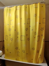 Shower Curtains Cortina Geometric Bathroom Waterproof Cartoon Hooks Plastic Modern Polyester