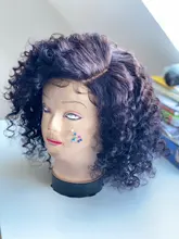 BHF-Cabello Humano ondulado con cierre, 4 mechones, brasileño, Remy, ondulado, Natural, 100%, 50g, estilo Bob corto