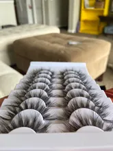 Pestañas postizas de visón 3D, 5/8/10 pares, naturales, suaves y esponjosas, voluminosas, largas y espectaculares, maquillaje de extensión de pestañas cruzadas