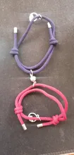 Uds \ Set de acero inoxidable pulsera de pareja un par de imán mano hombres y mujeres regalo amistad encantos cuerda joyería