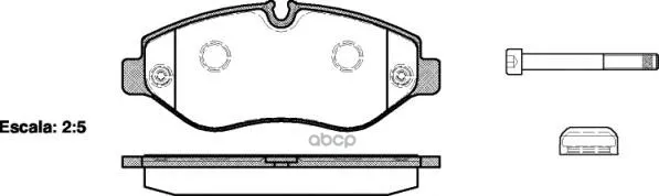 1245 00_колодки Дисковые!Перед. Mb Sprinter 209cdi-324cdi, Vw Crafter 30/35 2.5tdi 06 Remsa 124500 Remsa арт. 124500