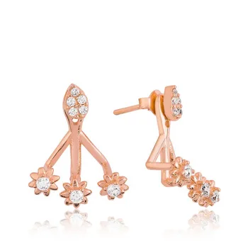 

Teleplus Silver Magic Flower Earrings