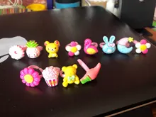 Anillo de fruta bonita para niñas, sortija Multicolor de colores, fruta bonita, traje de princesa, 12 Uds.