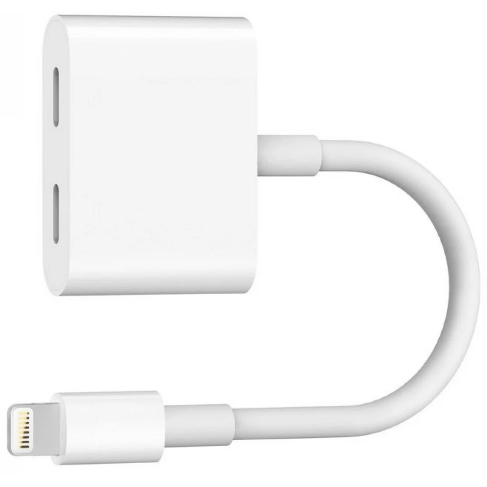 Адаптер-переходник Nuobi Lightning 8 pin male- 2x Lightning Female