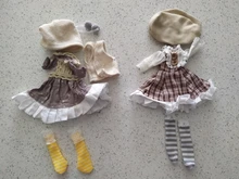 Accesorios de muñeca BJD, 26cm, vestido de muñeca de 10 pulgadas para blyther, sombrero de ropa de muñeca, vestido DIY para niños, ropa de juguete, regalos para niñas, 1/6