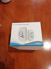 Fuers-timbre de bienvenida inalámbrico para el hogar, alarma inteligente para puerta, 32 canciones, botón a prueba de agua