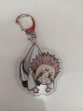 Llavero acrílico transparente de doble cara de dibujos animados, jujutsu, kaisen
