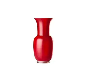 

Venini Opal vase frosted medium Color bright red