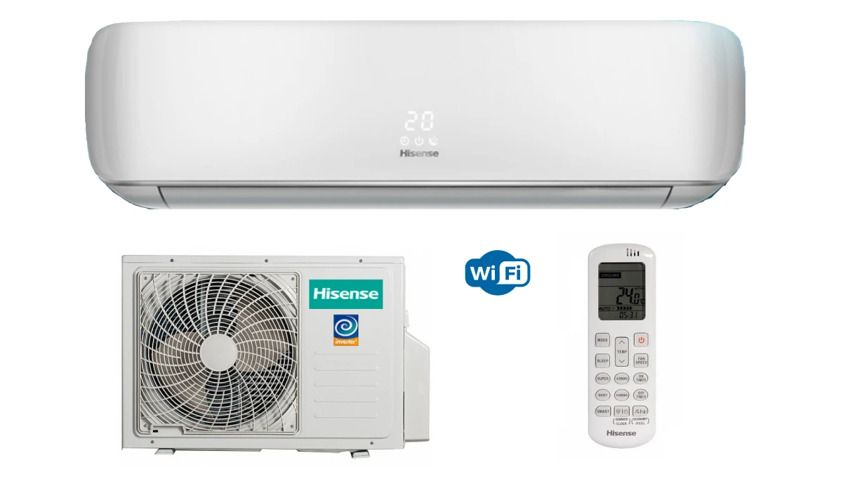 Сплит-система (Кондиционер) Hisense Premium DESIGN SUPER DC Inverter AS-18UW4SXATG077 | Бытовая техника