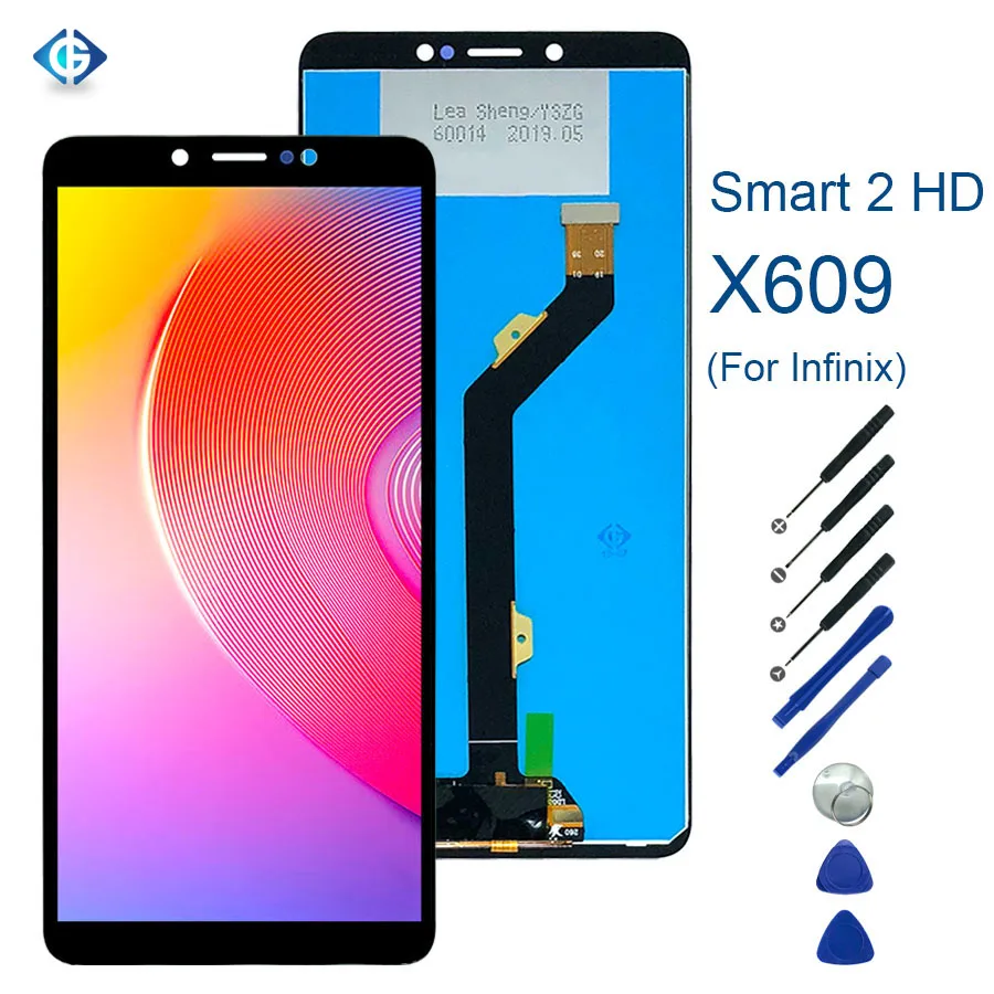 6,0 ''Полный ЖК-дисплей для Infinix Smart 2 HD X609 ЖК-дисплей кодирующий преобразователь сенсорного экрана в сборе запасные части для экрана Infinix X609