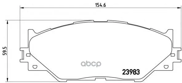 P83074_=1201 00 [0446553020]!Колодки Дисковые П Lexus Is 2.5/2.2d 05 Brembo P83074 Brembo арт. P83074