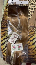 SHANGKE-Extensión de cabello liso sedoso Natural, 5 clips/pieza, 24 pulgadas, Clip en mujeres, pelo sintético largo falso